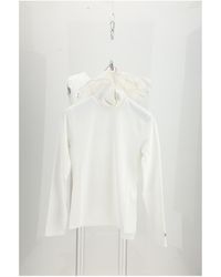 Celine - High Neck Top Cotton Knitwear - Lyst