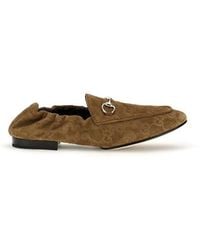 Gucci - Gg Suede Loafers - Lyst