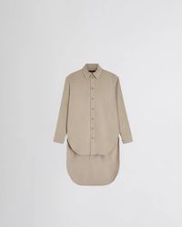 Phoebe Philo - Chemise Allongée Asymétrique En Poly-Twill Trench Shirt - Lyst