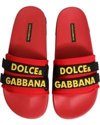 Dolce & Gabbana - Slides Slippers Logo Outlet Sandals Shoes - Lyst