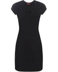 DIESEL - Dress D-angiel In Stretch Cotton - Lyst