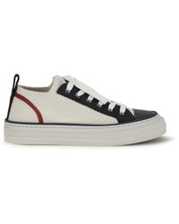 Brunello Cucinelli - Cotton Knit And Suede Sneakers With Precious Toe Upper: Cotton; Sole: Rubber - Lyst