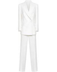 Tagliatore - Suit Double-Breasted Linen Trouser Suits - Lyst