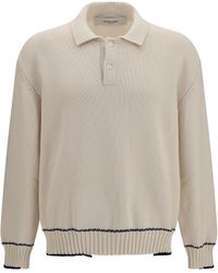Golden Goose - Rindley Polo With Logo Print Cotton; Polyester Knitwear - Lyst