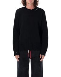 Marni - Distressed Crew Neck Sweater - Lyst