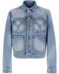 DSquared² - Jacket '70's' With Classic Collar And Four Patch - Lyst
