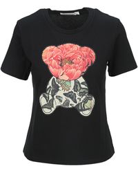 UNDERCOVER JUN TAKAHASHI Floral Teddy Printed T-shirt - Black