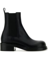 Bottega Veneta - Leather Cliff Ankle Boots - Lyst