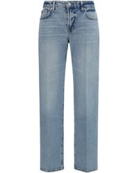 7FOR - Calie Straight Jeans Cotton; Elastane - Lyst