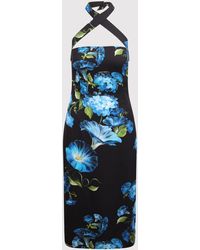Dolce & Gabbana - Floral-print Midi Dress - Lyst