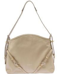 Givenchy - 'Voyou' Shoulder Bag With Embossed Logo - Lyst