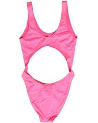 Dolce & Gabbana - Cut-Out High Leg One Piece Swimsuit Swimwear Elastane Polyester Clothing - Lyst