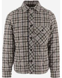 Woolrich - Wool Blend Checked Shirt - Lyst
