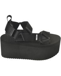 Moschino - Strappy Wedge Sandals - Lyst
