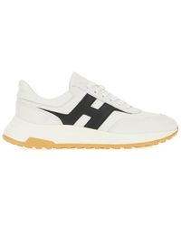 Hogan - Two-Tone Leather Hyperlight Sneakers - Lyst
