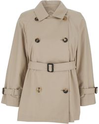 Max Mara - Trench Coat Calle Cotton Polyester - Lyst