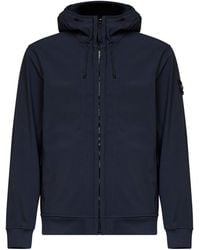 Stone Island - Soft Shell-R Hooded Jacket - Lyst
