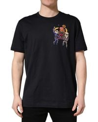 Dolce & Gabbana - Black #dgfamily Patch Men Crew Neck T - Lyst
