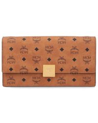 MCM - Large Wallet With Logo Shoulder Strap - Lyst