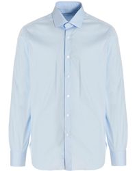 Barba Napoli - Cotton Poplin Shirt - Lyst