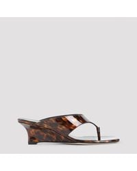 Stuart Weitzman - Stuart Weizman Vinnie Wedge Thong 50 Sandals - Lyst