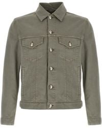 Brunello Cucinelli - Cotton Denim Jacket Clothing - Lyst