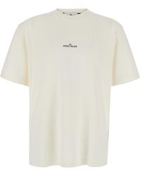 Stone Island - T-Shirt Crew-Neck Cotton T-Shirts - Lyst