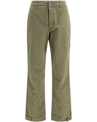 Off-White c/o Virgil Abloh - Racing Staff Cotton Gabardine Pants - Lyst