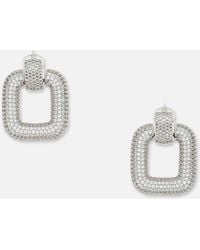 Self-Portrait - Crystal Knocker Earrings - Lyst