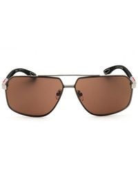 Chopard - Sunglasses Aviator Full Rim, Shiny Gunmetal Frame And Lens Schg890509 - Lyst
