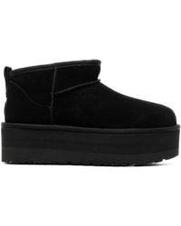 UGG - Classic Ultra Mini Platform Suede Classic Boots - Lyst
