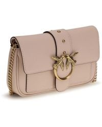 Pinko - Love One Shoulder Bag Rosa Cameo - Lyst