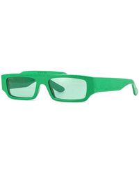 Gucci - Sunglasses Rectangle Full Rim, Shiny With Gg Pattern Frame And Lens Gg1592S004 - Lyst