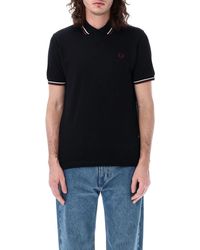 Fred Perry - The Original Twin Tipped Piqué Polo Shirt - Lyst