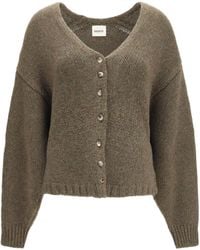 KHAITE - Axel V-Neck Cardigan Kashmir/Capra Hircus - Lyst