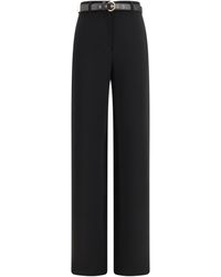 Max Mara - Elegant Pants With Belt Triacetate; Polyester - Lyst