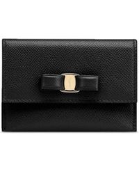 Ferragamo - Vara Leather Flap Wallet - Lyst
