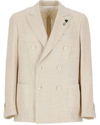 Lardini - Wool, Silk And Linen Jacket - Lyst