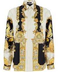 Versace - Shirt With 'Coral Theatre' Print - Lyst