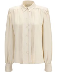Valentino - Cady Couture Shirt Silk - Lyst