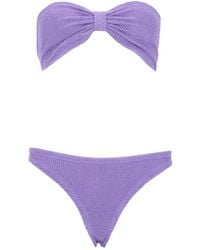 Hunza G - Bikini Set Jean Polyamide Swim Shorts - Lyst