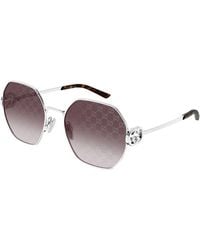 Gucci - Sunglasses Square Full Rim, Frame And Gradient With Gg Logo Mirror Lens Gg2046S004 - Lyst