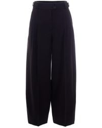 Patrizia Pepe - High-Waisted Wide-Leg Trousers - Lyst