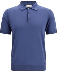 Piacenza Cashmere - Cotton Polo With Classic Collar Shirts - Lyst