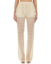 Alysi - Wide Macramé Pants - Lyst