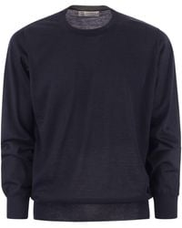 Brunello Cucinelli - Lightweight Cashmere And Silk Crew-neck Sweater - Lyst