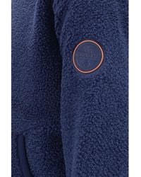 Napapijri - Zip Fleece Sweatshirt Recycled Polyester Jacket - Lyst