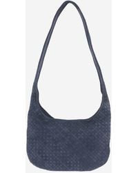 Bottega Veneta - Veneto Suede Bag Calfskin Shoulder - Lyst
