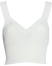 Ballantyne - Withe Perforated Top - Lyst