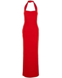 Solace London - 'Ilona' Long Dress With Square Neckline - Lyst